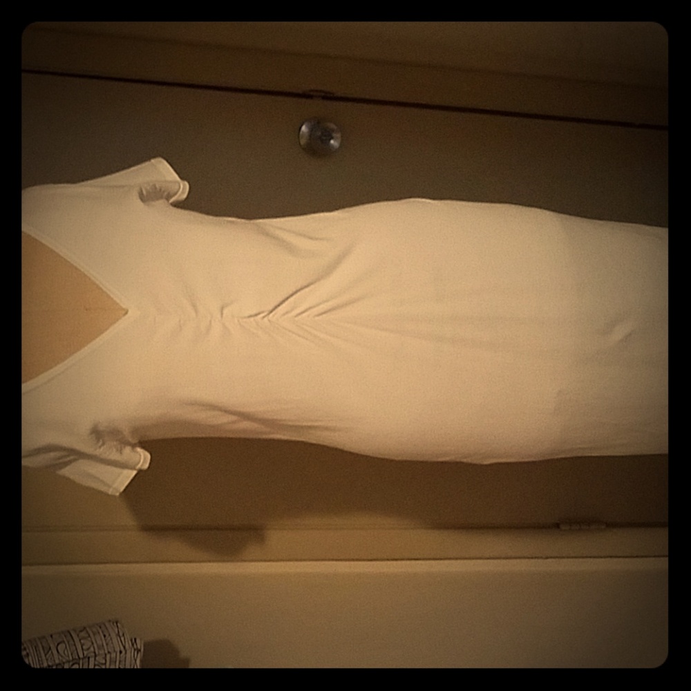 White knit dress